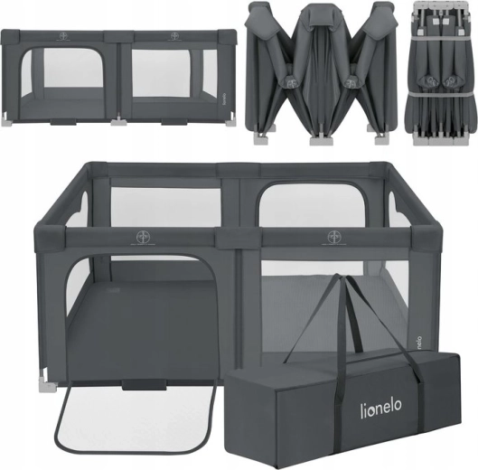 Box per bambini Lionelo Florence Easy Fold Grey Graphite