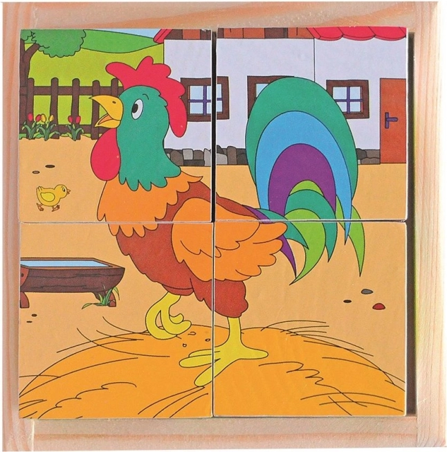 Puzzle a cubi – vita in campagna