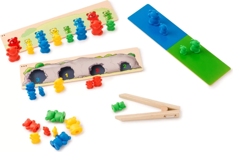 Toys for Life ordinamento di orsetti per colore e dimensione