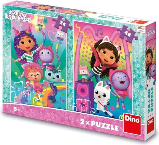 Puzzle per bambini Festa Disco 24+48 pezzi
