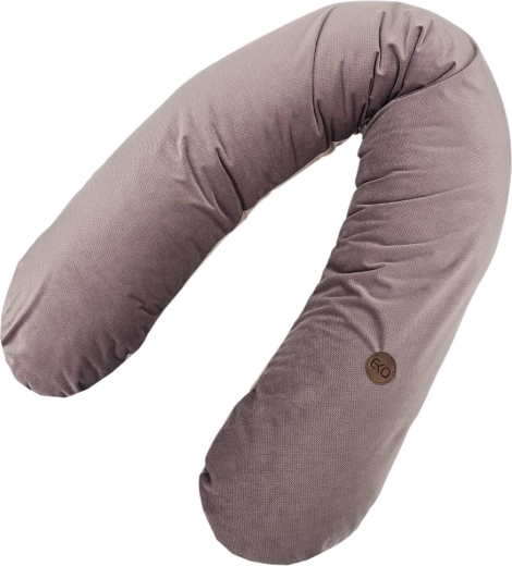 Cuscino per allattamento EKO in cotone Velvet dark pink 180 cm