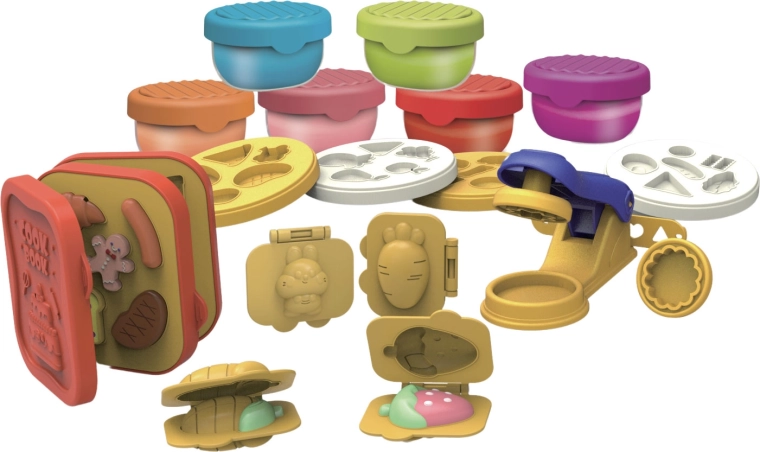 Pasta modellabile – studio di cucina con stampini e accessori - 1 pezzo