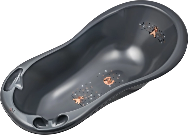 Vaschetta da bagno per bambini di design MALTEX Minimal cavallino 100 cm – Grigia
