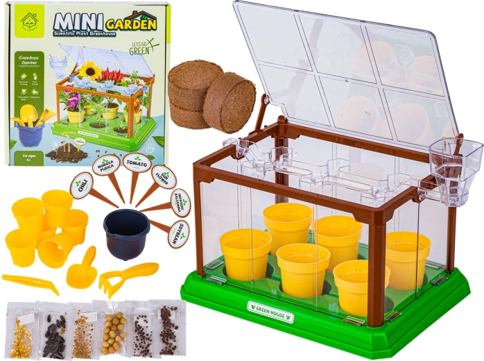 Mini serra per bambini con accessori
