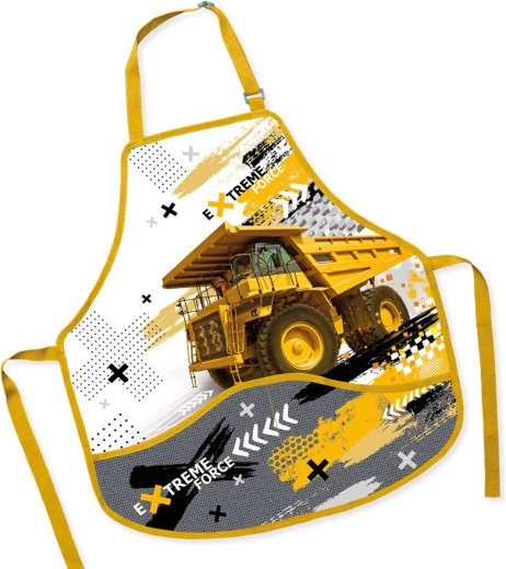 Grembiule per bambini per educazione artistica Camion 50 × 55 cm - 1 pezzo