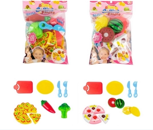 Set da taglio di frutta e biscotti per bambini