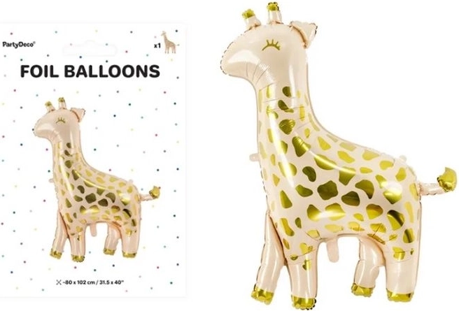 Palloncino in alluminio Giraffa 100 × 120 cm mix