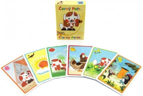Černý Petr Štěňátko – gioco da tavolo, carte in scatola di carta