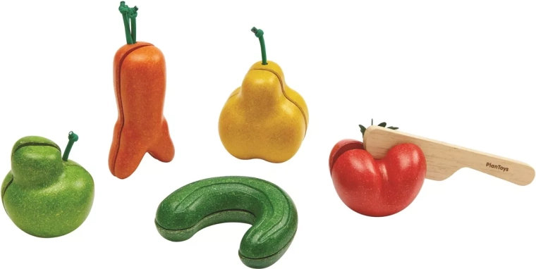 PlanToys frutta e verdura “storta” – set da taglio