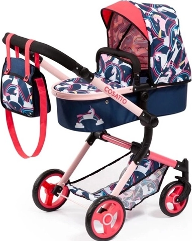 Passeggino combinato per bambole Bayer Neo Vario unicorno