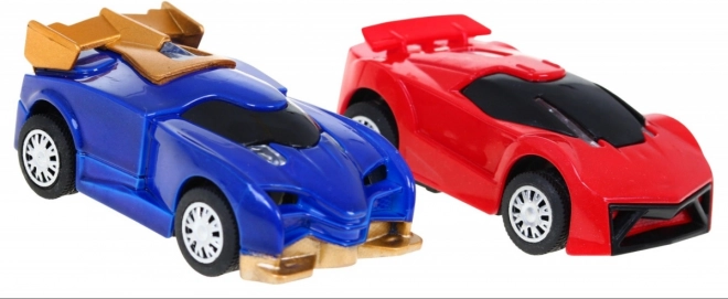 Pista da corsa di 7 metri per bambini da 3 a 8 anni + funzione cambio velocità + 2 macchinine + luci