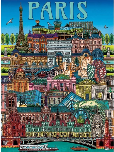 Puzzle Gibsons vista su Parigi 500 pezzi
