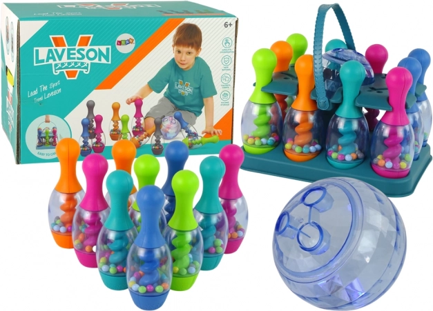 Gioco arcade di bowling con pallina luminosa