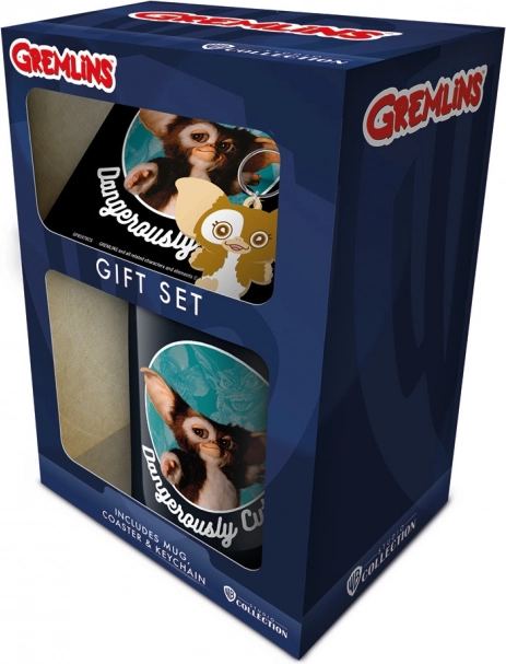 Set regalo GREMLINS – tazza, portachiavi e sottobicchiere