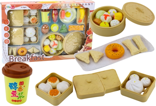 Set colazione per bambini con contenitori e verdure, 38 pezzi