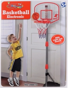 Canestro da basket con tabellone elettronico a batterie