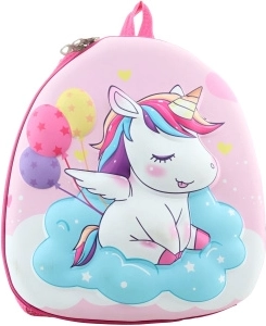 Zainetto per bambini con motivo unicorno, rosa
