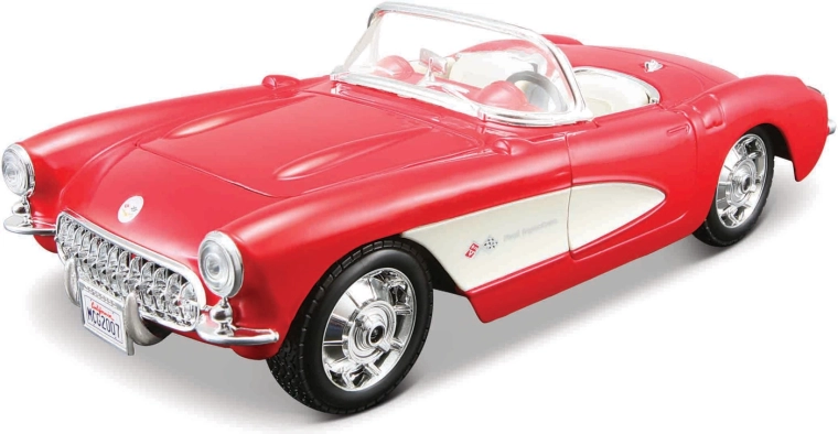 Maisto 1957 Corvette kit di montaggio modello auto 1:24