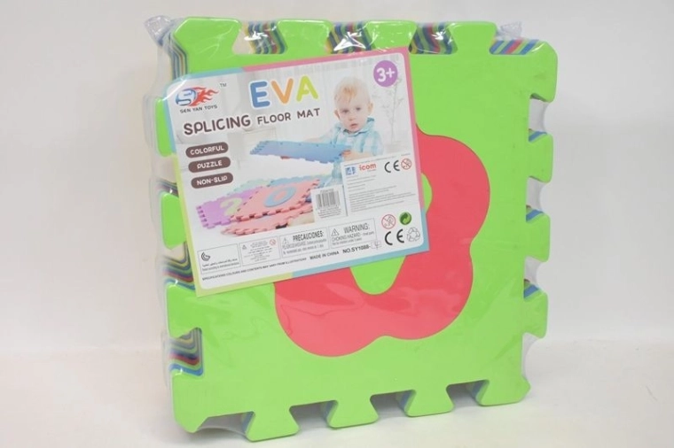 Tappeto puzzle in schiuma 10 pezzi grandi