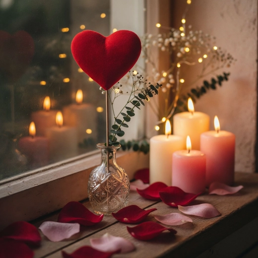 Decorazione da infilare a forma di cuore