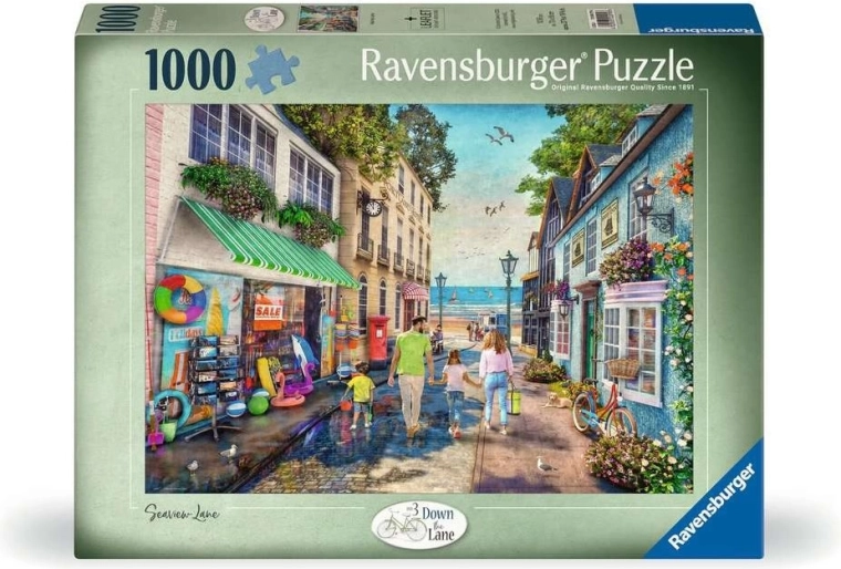 Puzzle Ravensburger Down the Lane n. 3: Vicolo sul mare 1000 pezzi