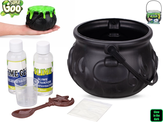 Calderone magico con set per la creazione di slime Super Goo 14,5 cm