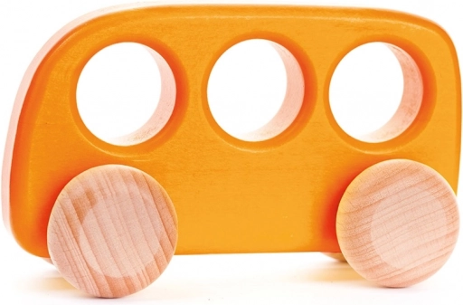 Autobus di legno arancione