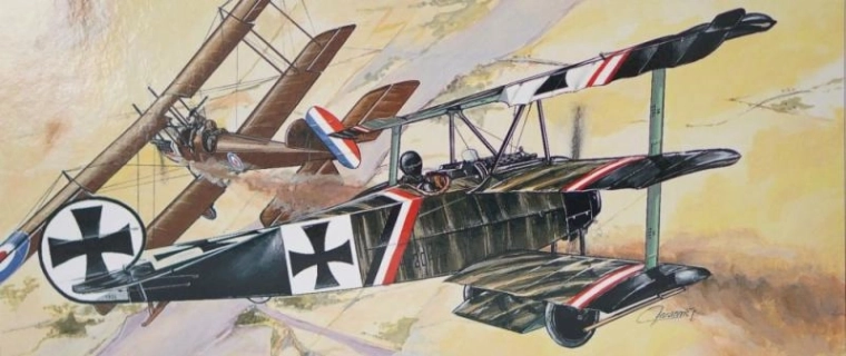 Modello di aeroplano Fokker Dr.1
