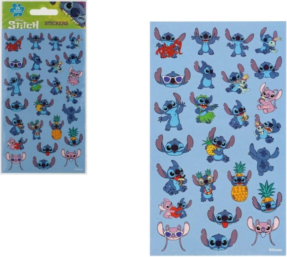 Adesivi riutilizzabili Lilo e Stitch blu - 1 pezzo