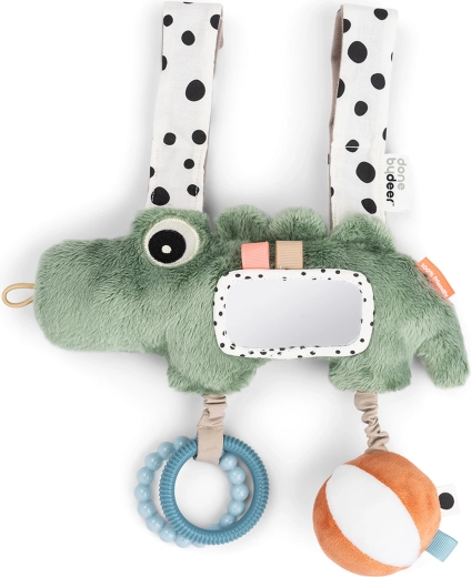 Gioco sensoriale sospeso Done by Deer Croco verde