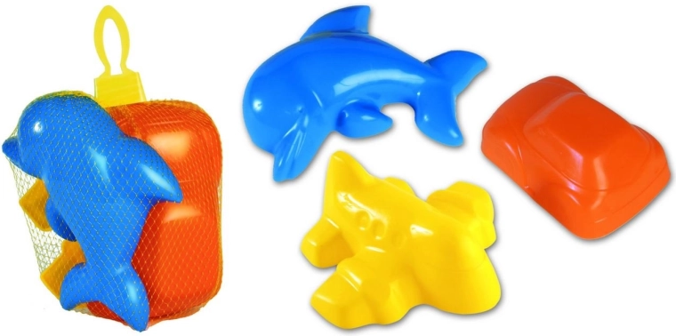 Stampini da sabbia Dohány 3 pz mix