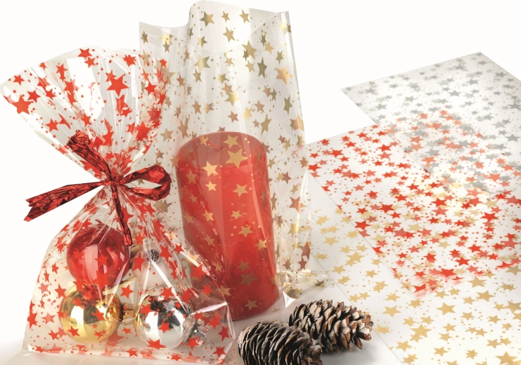 Sacchetto in cellophane 16 × 25 cm trasparente Star