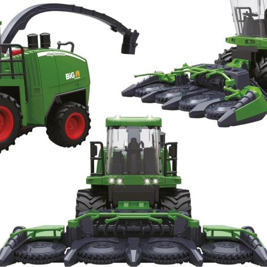 Mietitrebbia agricola Woopie radiocomandata in scala 1:24 con luci, suoni ed effetto fumo