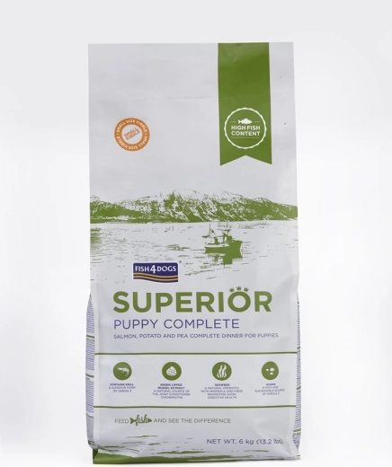 Fish4Dogs Superior crocchette per cuccioli di piccola taglia salmone con patate 6 kg