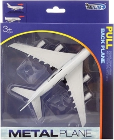 Aereo in metallo a batteria con meccanismo a retrocarica