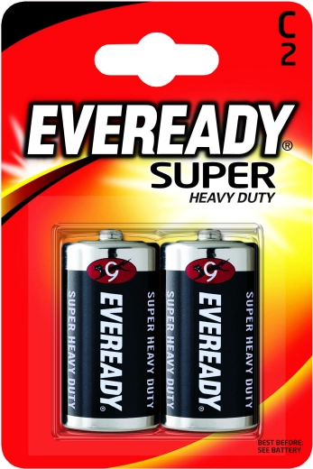 Energizer Eveready Super Heavy Duty batterie C (R14) 1,5 V – 2 pz