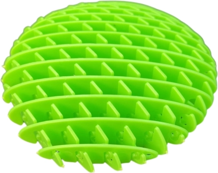 Giocattolo fidget antistress elastico sensomotorio verde 10 cm