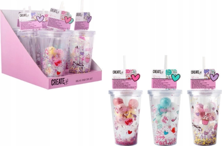 Create It! bombe da bagno spa in tazza per bambini