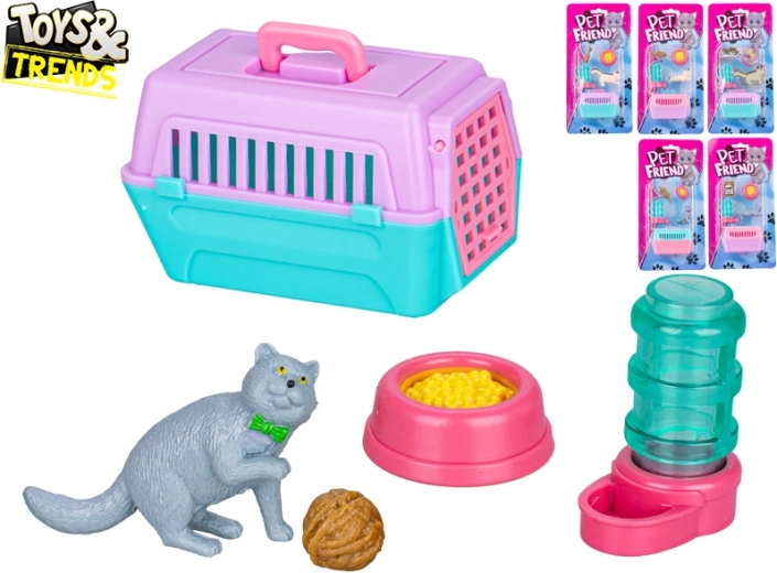 Gatto con trasportino e accessori Toys&Trends