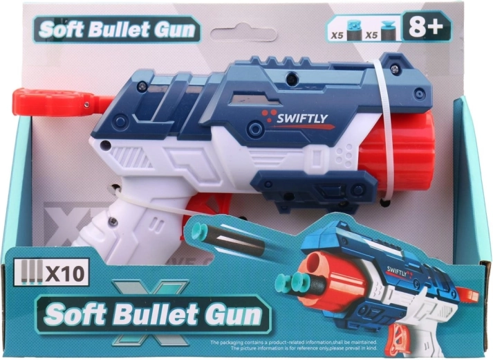 Pistola di plastica con dardi 22 cm