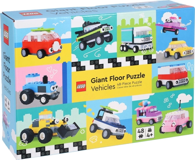 Chronicle Books enorme puzzle da pavimento LEGO: Mezzi di trasporto, 48 pezzi