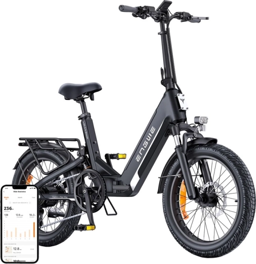 Bicicletta elettrica Engwe L20 3.0 Boost 250 W 20" nera