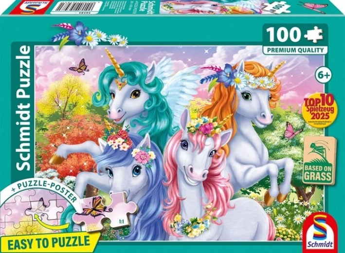Schmidt puzzle Scatto di unicorni 100 pezzi
