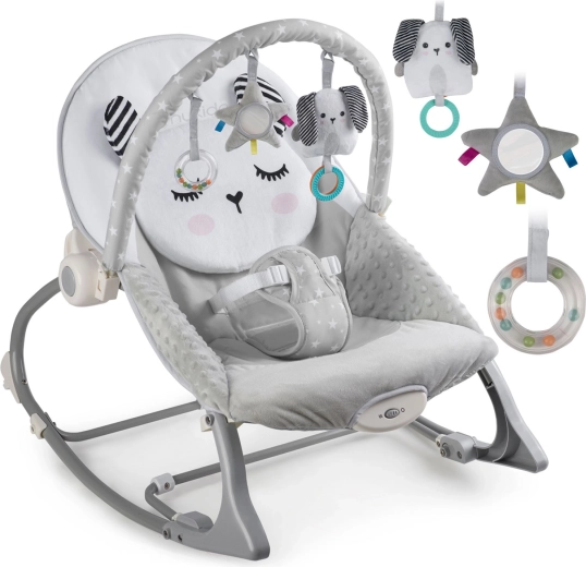 Sdraietta con vibrazioni Nukido – grigia