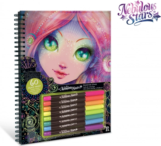 Album da Colorare Nebulous Star con Pagine Nere
