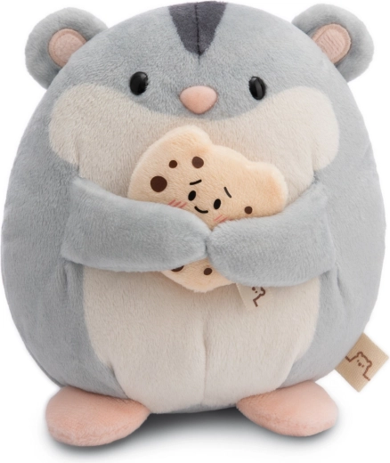 Nici MyMochi criceto di peluche Shai con biscotto 16 cm in confezione regalo