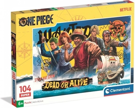 Puzzle Clementoni Super Color One Piece (Netflix) 104 pezzi