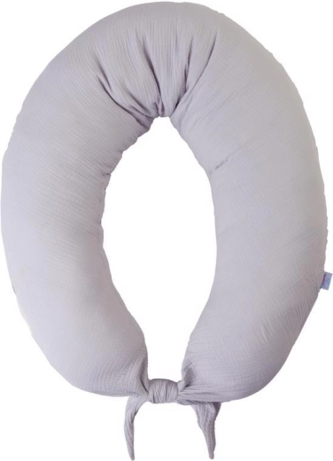 Babymatex Cuscino per allattamento in mussola Moon grigio chiaro 260 cm