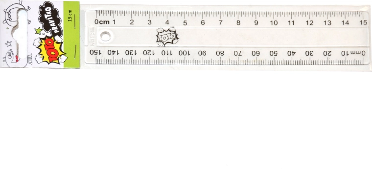 Righello trasparente 15 cm