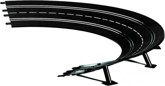 Curva sopraelevata 2/30 per piste Carrera Evolution, Digital 132 e Digital 124